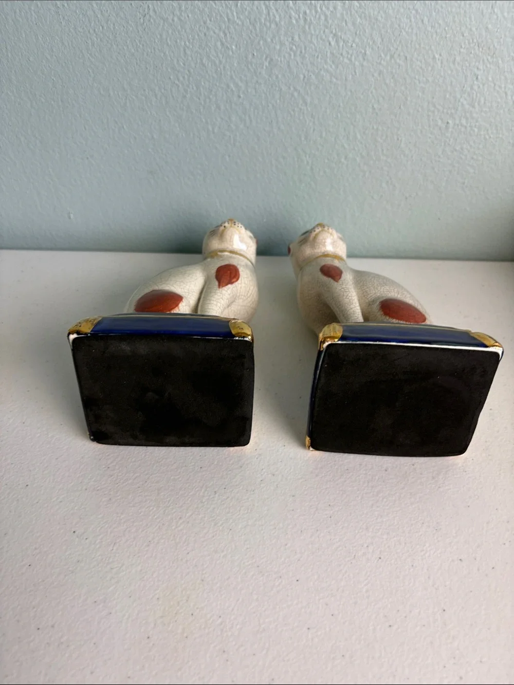 Vintage Fitz & Floyd Figural Cat Bookends